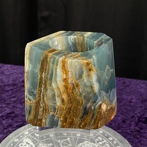 Blue Onyx Candle Holders 🦋🤎🦋